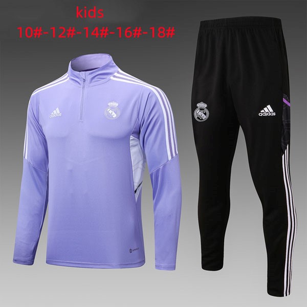 Ninos Sudadera De Training Real Madrid 2022/23 Purpura Negro